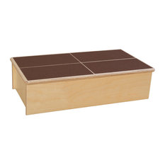 Step Stool With Brown Tread