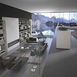 Comp. 530 Wall Unit, Presotto Italy - Entertainment Centers And Tv Stands