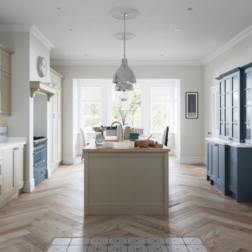 Classic Kitchen - Shaker with display dresser