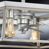 Luxury Farmhouse Ceiling Fan, Galvanized Steel