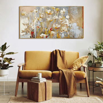 Framed wall painting for living room "Scent of Spring"