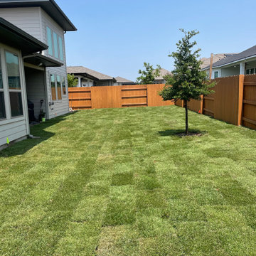Curb Appeal: Irrigation Installation, Sod & Mulch Metal Edging