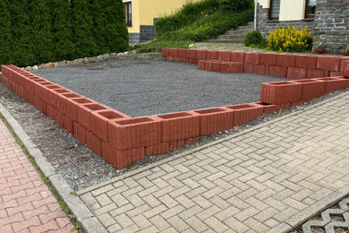 Terrasse für Trampolin