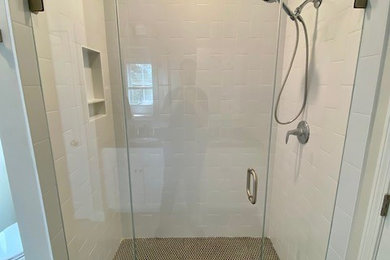 Shower with Glass Door installed