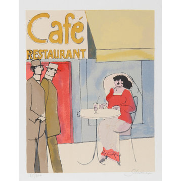 David Schneuer, Petit Cafe, Lithograph
