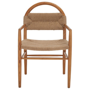 Safavieh Farley Dining Chair, Brown/Natural