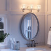 Luxury Crystal Bathroom Vanity Light, Ravenna Series, Antique Silver