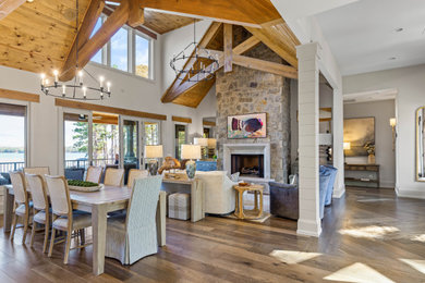 Inspiration for a transitional living room remodel in Atlanta