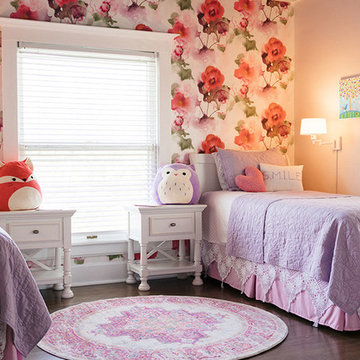 Purple & Pink Floral Little Girls' Room