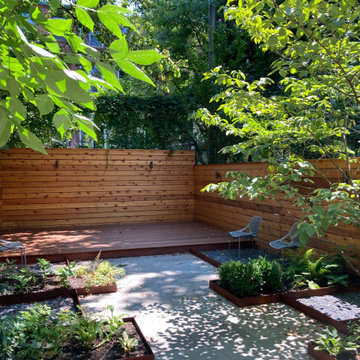 Angular Corten Steel Garden
