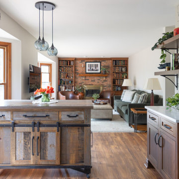 Cottage-Inspired Kitchen, Powder, and Laundry Room