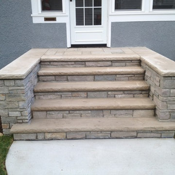 Front Concrete and Stone Steps in Minneapolis