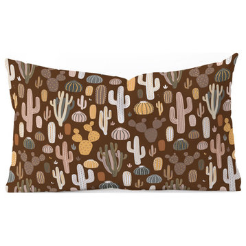 Avenie After The Rain Cactus Medley I Oblong Throw Pillow