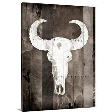 "Bull Skull" Wrapped Canvas Art Print, 12"x16"x1.5"