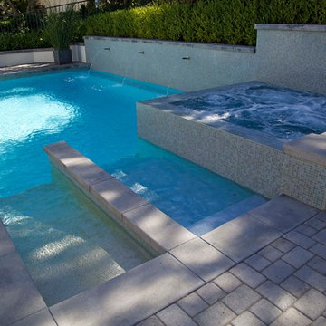 Triunfo Glass Tile Pool and Spa