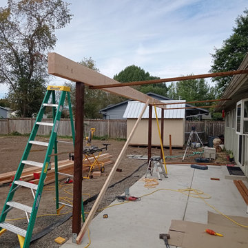 Custom Wood Patio Cover with Metal Roof – Corvallis, OR