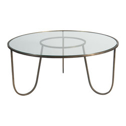 Jacques Bronze Frame cocktail table - Coffee Tables