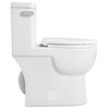 Malibu II 1P 1.28gpf Ultra Compact Round Front Toilet, White