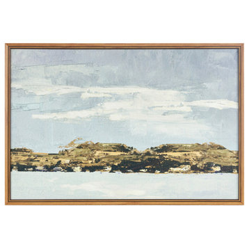 Martha Stewart Foggy Morning Framed Gel Coated Canvas