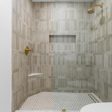 Spanish Contemporary Elegance: Primary Bathroom Remodel