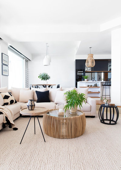 Beach Style Living Room by The Design Villa