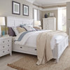 Complete Queen Panel Bed With Storage Rails