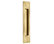 Emtek 220310 10" Tall Rectangular Flush Door Pull, Satin Nickel