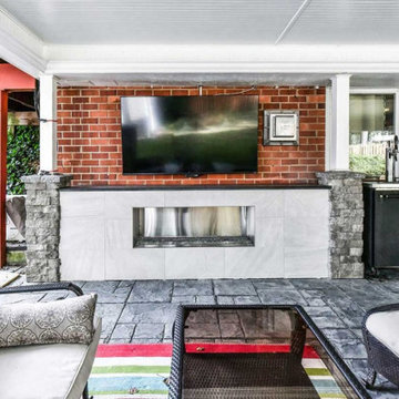 Basement and Patio Remodel in Annandale, VA