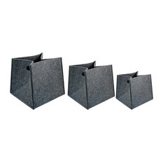 14x14 Inch Cushion Storage Bins And Bo Houzz Ctg Brands Inc Square Felted Storage Baskets 15x14 5x14 Dark Gray