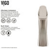 VIGO White Frost Glass Vessel Bathroom Sink and Linus Faucet Set