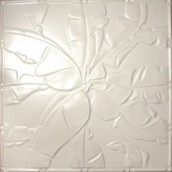 2492 Tin Ceiling Tile - White - Rainforest Canopy - Ceiling Tile