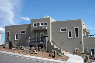 Inspiration for a contemporary exterior home remodel in Seattle