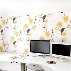Geo Wallpaper For A Home Office - Wallpaper