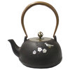 Handmade Quality Asian Heavy Cast Iron Teapot Shape Display Art Hcs4797