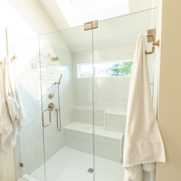 Leawood, Kansas Primary Bathroom Remodel with Custom Shower and Expanded Closet