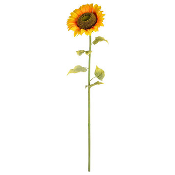 56" Yellow Sunflower Stem