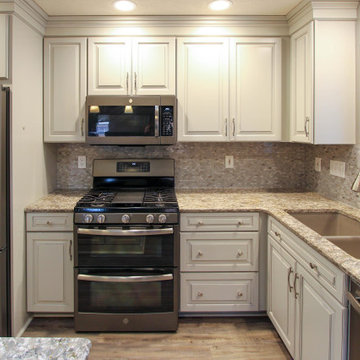 Kitchen Remodel with Painted Ember Glaze Cabinetry by Waypoint Livingspaces