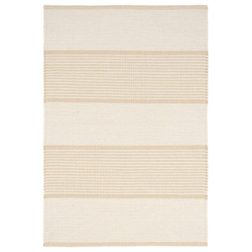 La Mirada Wheat Woven Cotton Rug, 2'x3'