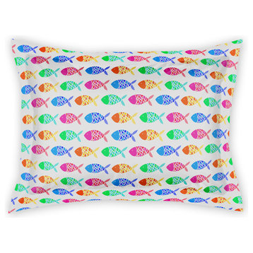Colorful Fish Pattern Standard Sham
