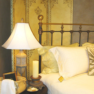 Stenciled Folding Screen
