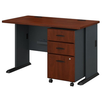 Series A 48W Desk With Mobile File Cabinet