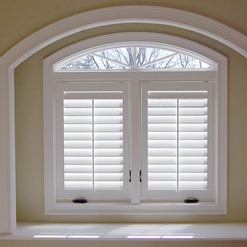Interior shutters with 3 1/4" louvers