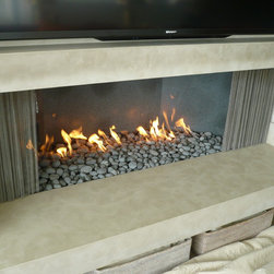 Custom Rock Burner - Indoor Fireplaces