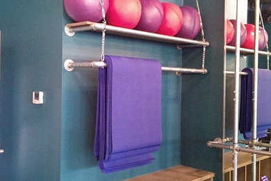 Home gym - contemporary home gym idea in Houston