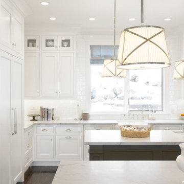 Paneled Fridge And Freezer