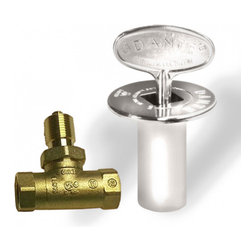 Nickel Straight Gas Valve Kit - Heating And Cooling