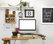 "Silver Chalkboard Good Vibes Typography," Art Print, 12"x15"x1"