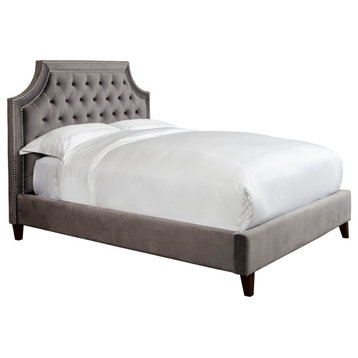 Parker Living Sleep Jasmine Bed, Flannel - Grey, Queen