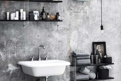 他の地域にある北欧スタイルのおしゃれな浴室の写真