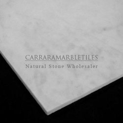 Polished White Carrara Marble Italian Bianco Carrera 16x16 Tile - Products